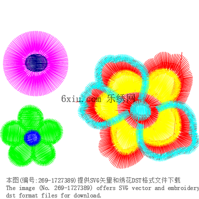 svg矢量绣花图下载