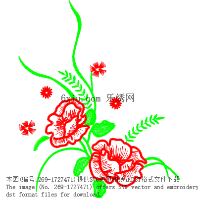 svg矢量绣花图下载