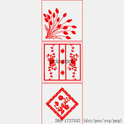 svg矢量绣花图下载