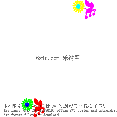 svg矢量绣花图下载