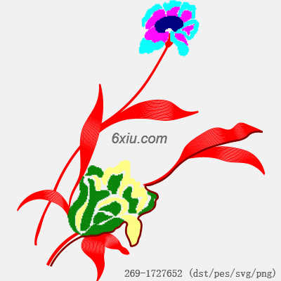 svg矢量绣花图下载