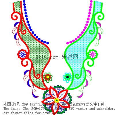 svg矢量绣花图下载