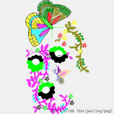 svg矢量绣花图下载