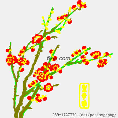 svg矢量绣花图下载