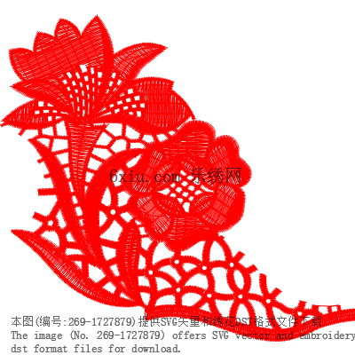svg矢量绣花图下载