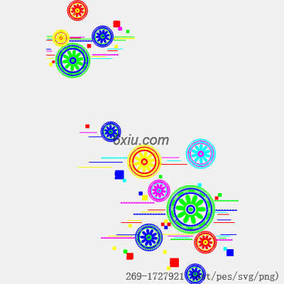 svg矢量绣花图下载