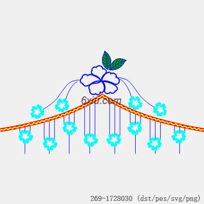 svg矢量绣花图下载