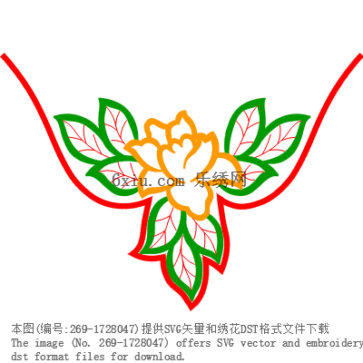 svg矢量绣花图下载