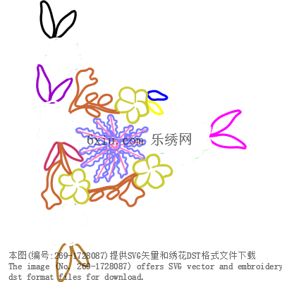 svg矢量绣花图下载