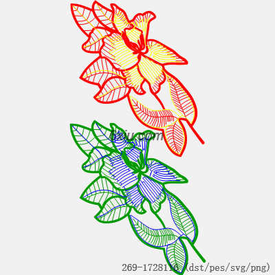 svg矢量绣花图下载