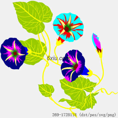 svg矢量绣花图下载