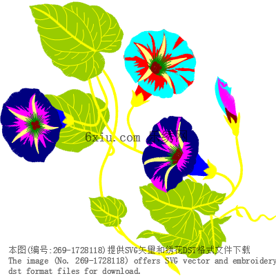 svg矢量绣花图下载