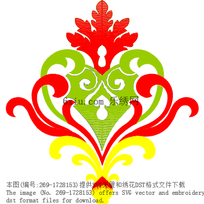 svg矢量绣花图下载
