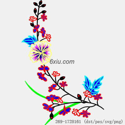 svg矢量绣花图下载