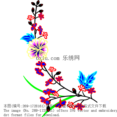 svg矢量绣花图下载