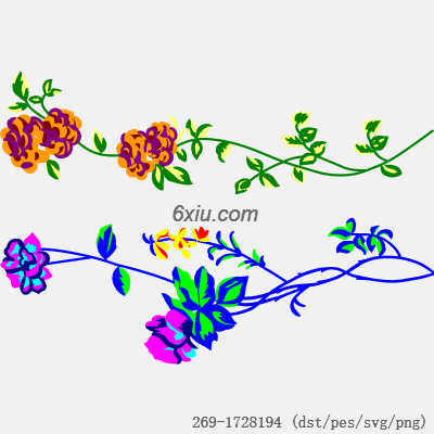 svg矢量绣花图下载