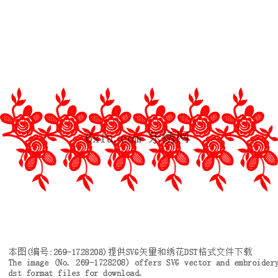 svg矢量绣花图下载