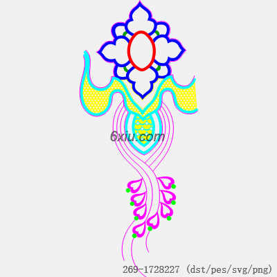 svg矢量绣花图下载