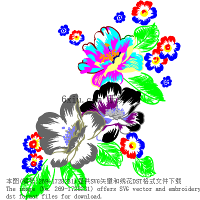 svg矢量绣花图下载