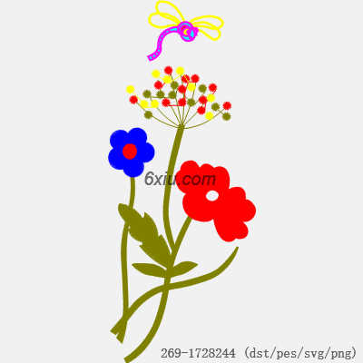 svg矢量绣花图下载