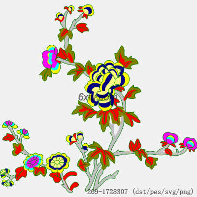 svg矢量绣花图下载