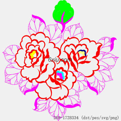 svg矢量绣花图下载