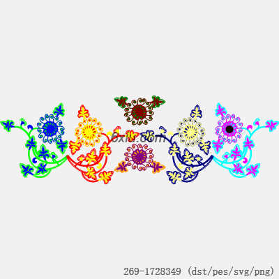 svg矢量绣花图下载