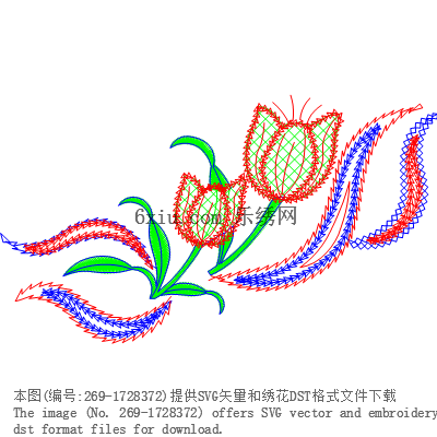 svg矢量绣花图下载