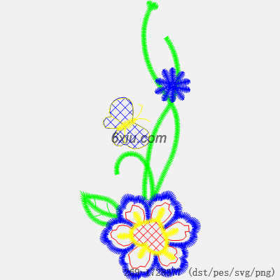 svg矢量绣花图下载