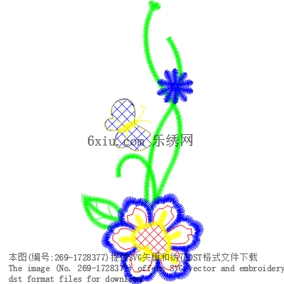 svg矢量绣花图下载
