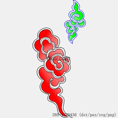 svg矢量绣花图下载