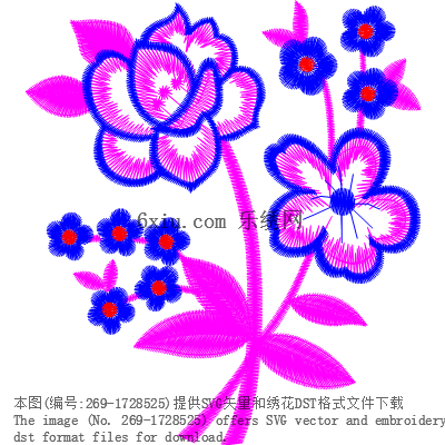 svg矢量绣花图下载