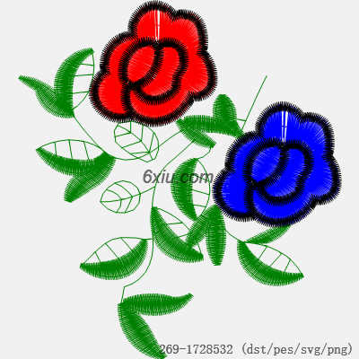 svg矢量绣花图下载