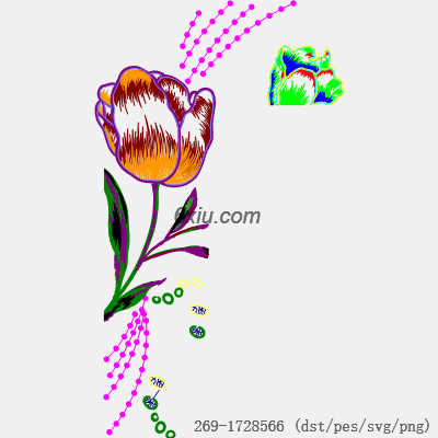 svg矢量绣花图下载