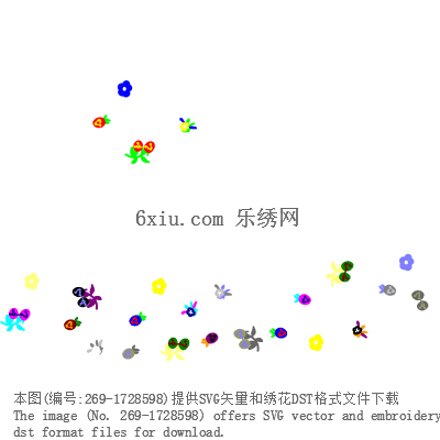 svg矢量绣花图下载