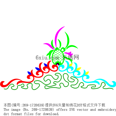 svg矢量绣花图下载