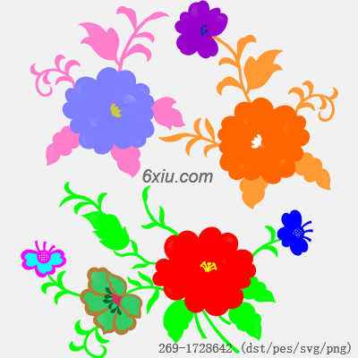 svg矢量绣花图下载