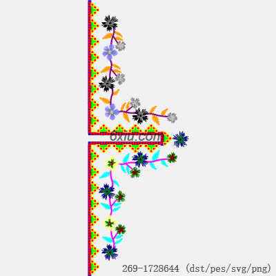svg矢量绣花图下载