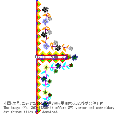 svg矢量绣花图下载