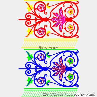 svg矢量绣花图下载