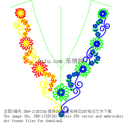 svg矢量绣花图下载