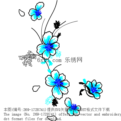 svg矢量绣花图下载
