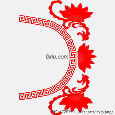 svg矢量绣花图下载