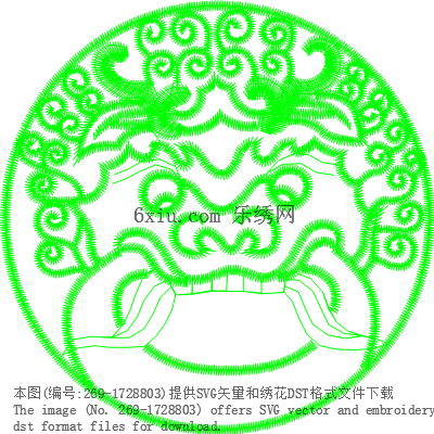 svg矢量绣花图下载
