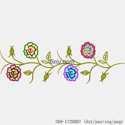 svg矢量绣花图下载