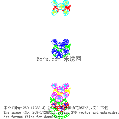 svg矢量绣花图下载