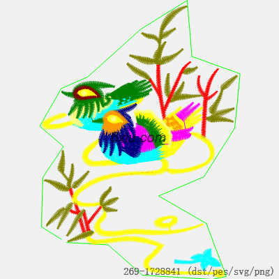 svg矢量绣花图下载