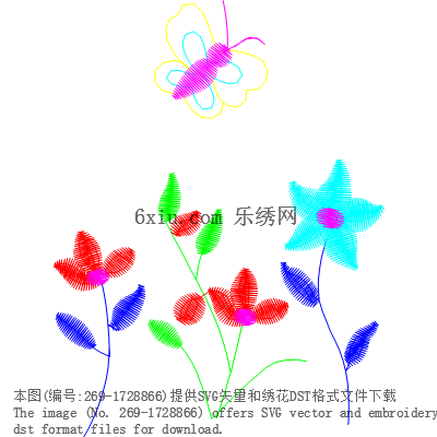svg矢量绣花图下载