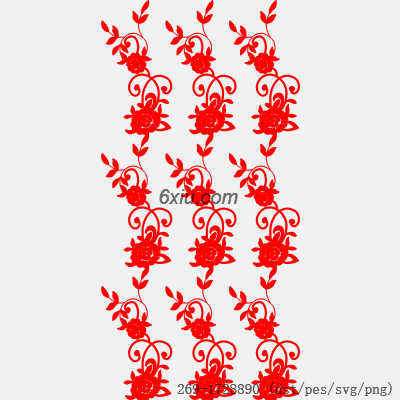 svg矢量绣花图下载