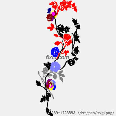 svg矢量绣花图下载